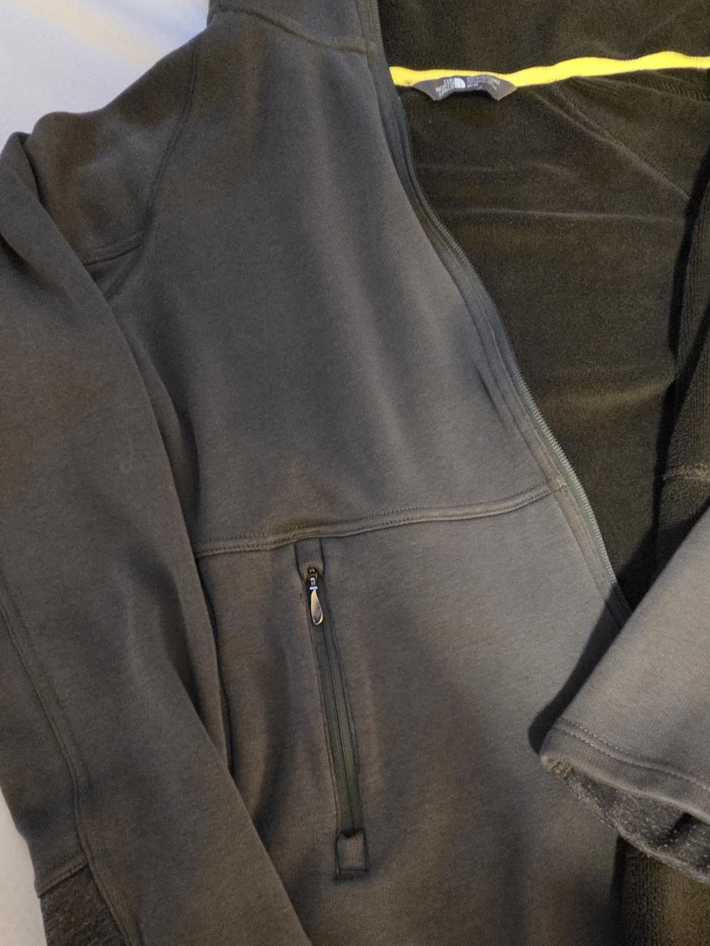 The North Face Apex Risor Softshell Jacket Women Medium Grey Full Zip Windproof - Picture 4 of 5